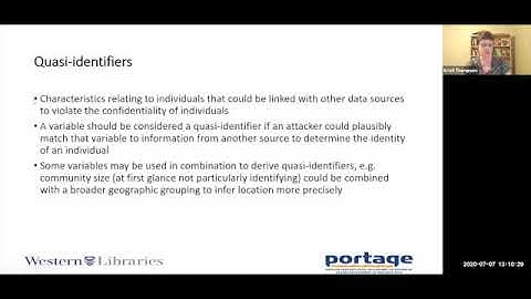 Portage Webinar – Reducing Risk: An Introduction to Survey Data Anonymization