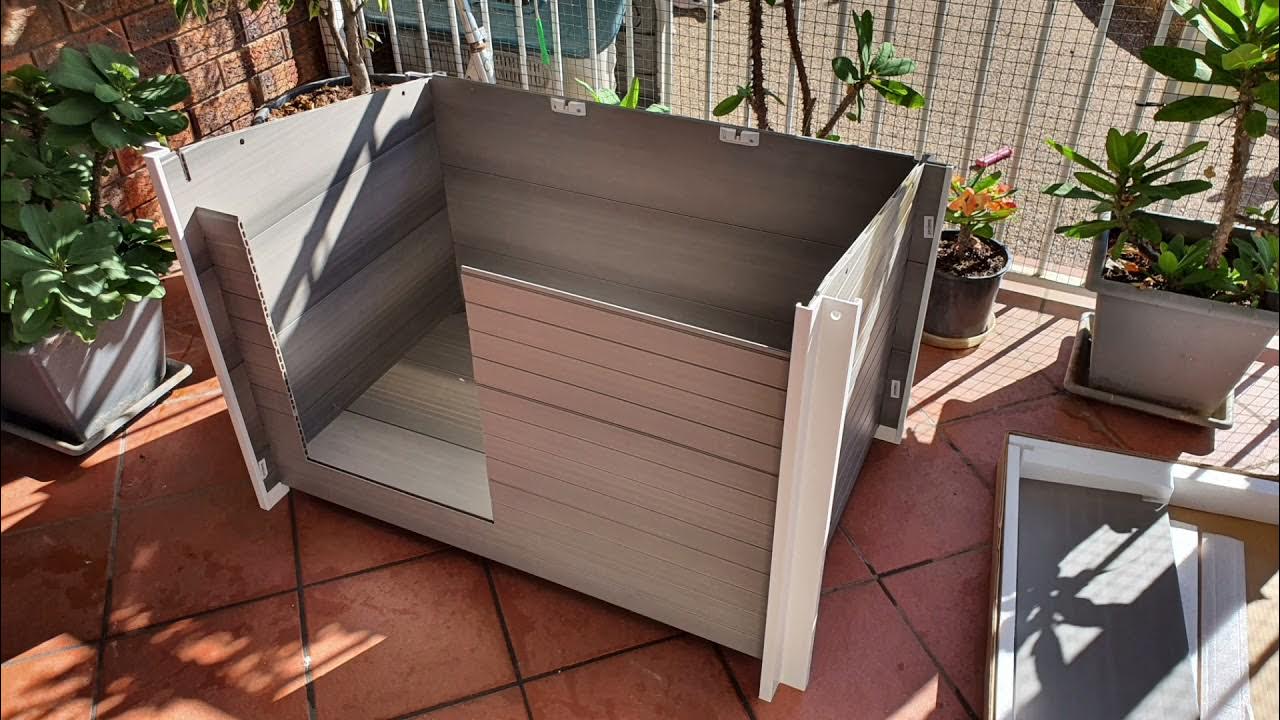 How to put together a Ecoflex Rustic Lodge Dog Kennel YouTube