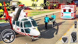 911 Helicopter Flying Rescue City Simulator - Ambulance Emergency Driver - Best Android GamePlay screenshot 2