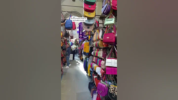 Things to do in Florence: Make sure you visit the famous leather market in the centre of Florence.