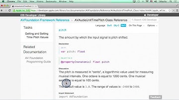 How can we use AVAudioUnitTimePitch - Intro to iOS App Development with Swift