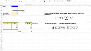 Discrete probability distribution