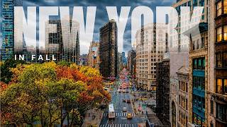 New York in 4K | Manhattan Autumn Streets & City Views 4K Drone Footage