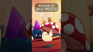 Mushroom Cat Walk Cycle!  #indieanimation #animation #cat #cartoon #art #shorts #toonboom