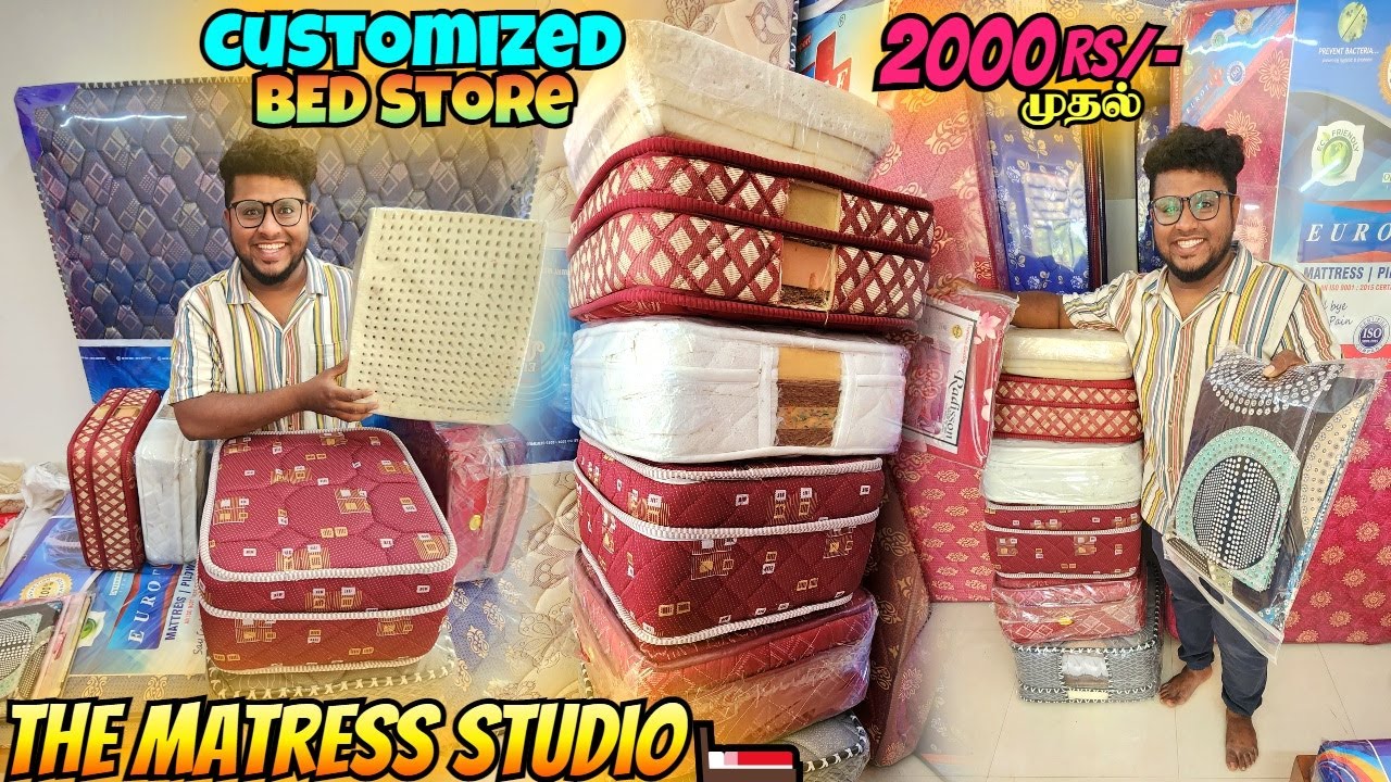 Customized Bed Shop In Chennai The Mattress Studio🛌 Pakoda Boyz