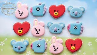 How to make BTS Cookies PART 2 ~ Koya, Cooky, Tata & Mang BTS