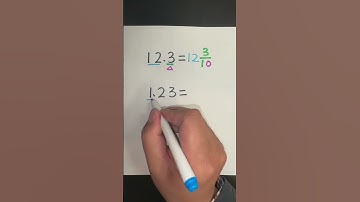 Convert decimals to fractions | Decimal into mixed number #decimal #decimals #fractions #shorts