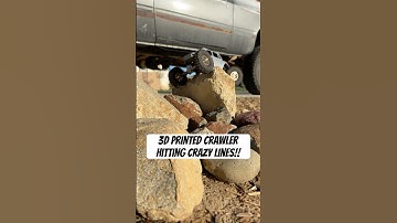 3D Printed Crawler hitting crazy line! 🤘🏽 #rc #rccrawler #3dprinting #shorts #reels