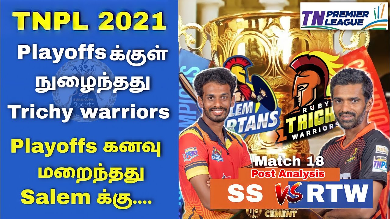 Ruby tirchy warriors vs salem spartans post analysis