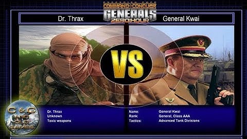 C&C Generals Zero Hour Challenge Toxin 01: Dr. Thrax x Gen. Kwai [HARD]