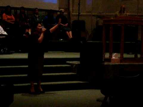 Christi singing for Youth Revival