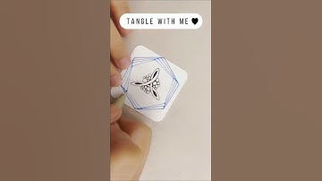 Easy drawing with Paradox Healing Art Zentangle EP615