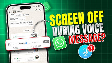 How to Solve Screen Goes Off While Playing WhatsApp Audio Message on iPhone