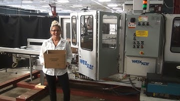 Wexxar Automatic Inline Case Erector Bottom Hot Melt Glue Sealer Demonstration