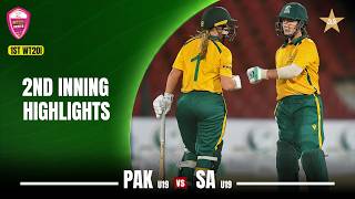 2nd Innings Highlights | Pakistan Women U19 vs South Africa Women U19 | 1st T20 | MZG1U