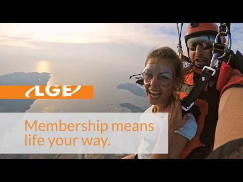 Membership means life your way - Sky Dive - video from LGE Community CU