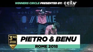 Pietro \& Benu | 3rd Place Upper Division | Winners Circle | World of Dance Rome 2018 | #WODIT18