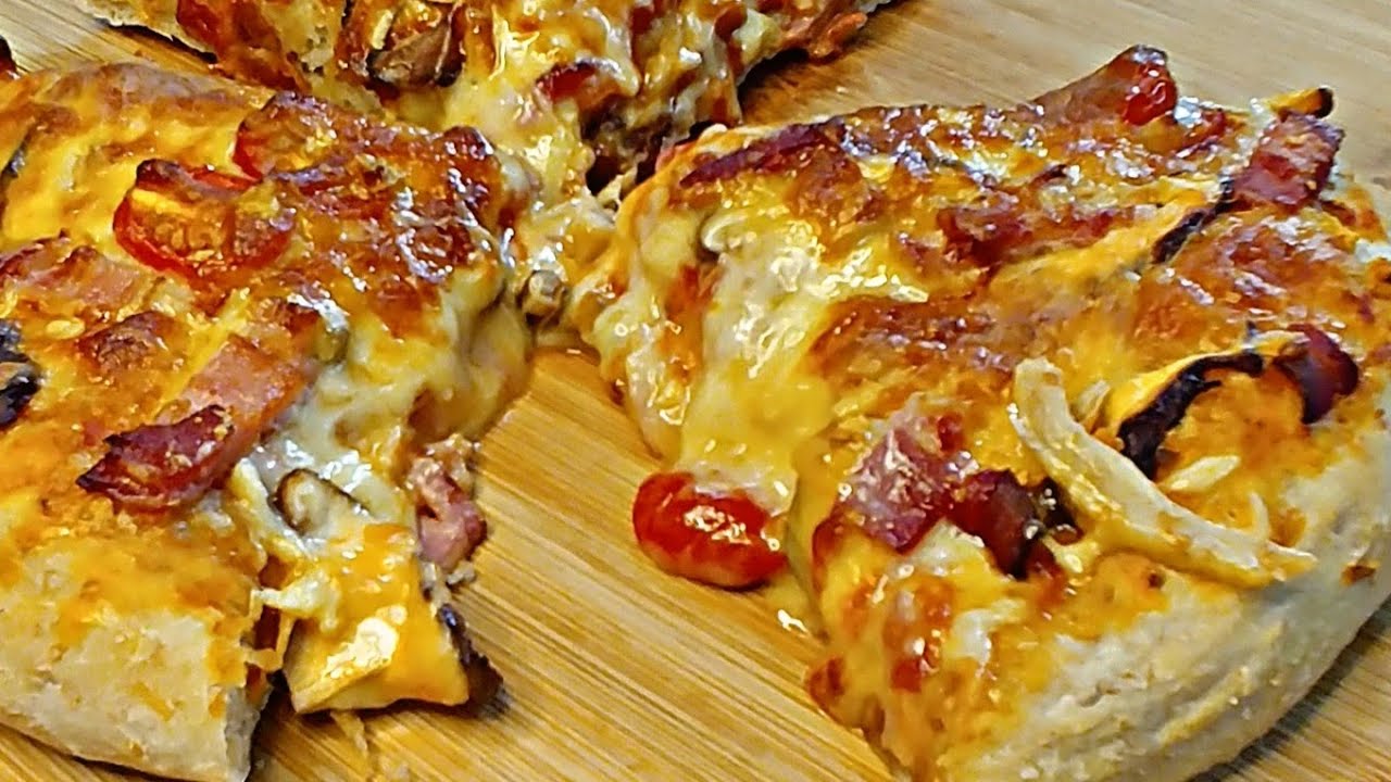 Homemade Bacon Cheesy Pizza/ How to make Chef's Standard pizza?