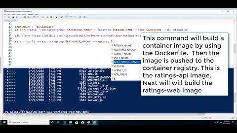 create a private container registry in Azure Kubernetes (AKS) Part 2
