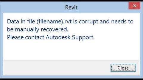 How to fix corrupt revit file
