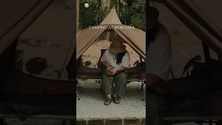 Camping at Mori Leka with new fire pit and vidalido floating tent #outdoors #asmr #cozycamping