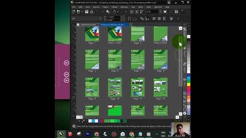 How to View Multipages in CorelDRAW 2019 #Short | Babs Graphics