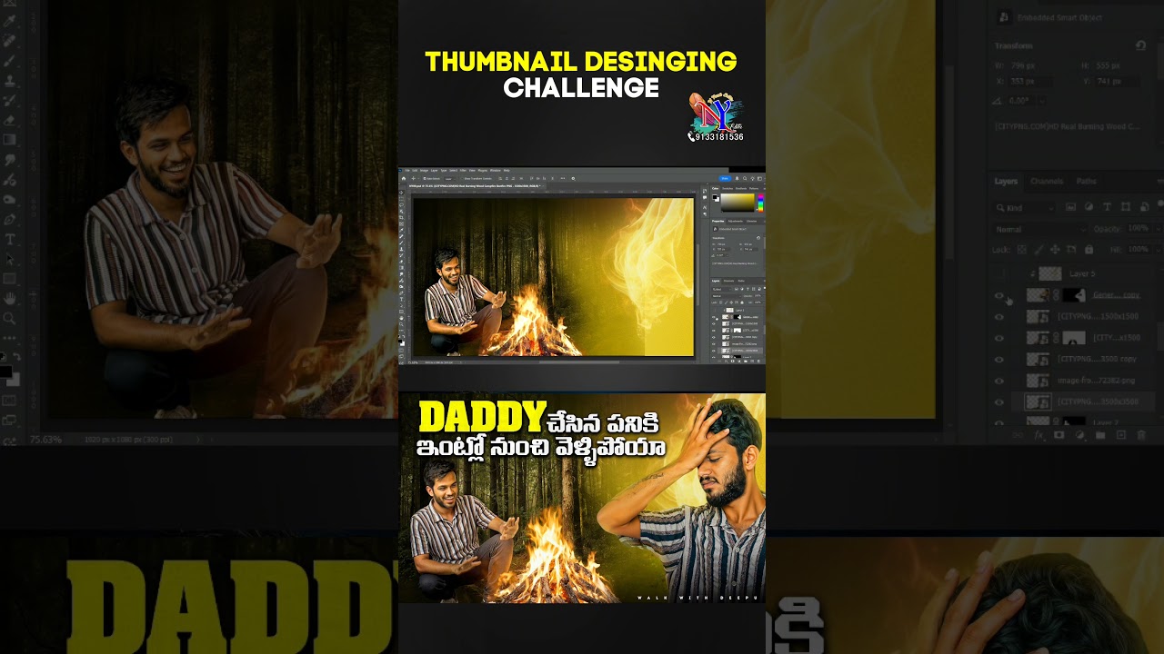 I recreate this thumbnail @WALKWITHDEEPU