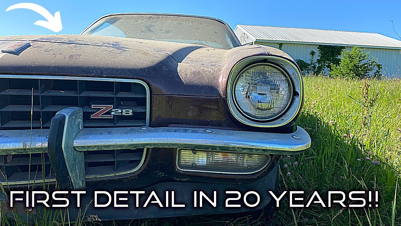 Bringing Home My 1973 Camaro Z28 BARN Find AND FULLY DETAILING It After 20 YEARS of SITTING!!
