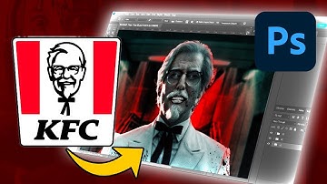 What If KFC Was a Horror Movie | Halloween Photoshop Speed Art