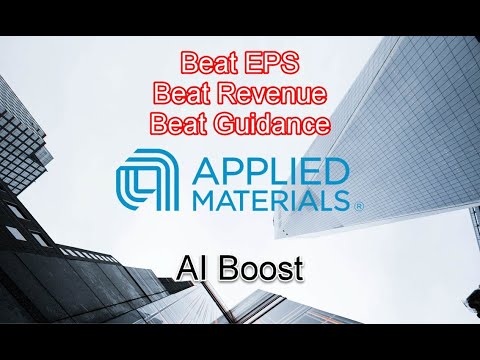   AI 수혜주 Applied Materials 실적 상회 AMAT EPS Revenue Beat 2023 08 17