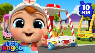 Download Lagu Wheels on the Ambulance! 🚑 | BABY JOHN™ Playtime Kids Songs \u0026 Nursery Rhymes | Little Angel MP3