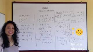 Math 140 Chapter 9 Matrices and Determinant Part II