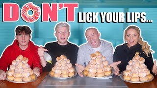 LAST ONE TO LICK THEIR LIPS WINS £1000 (sugar donuts!) FULL BARKER FAMILY!