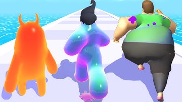 Blob Runner 3D vs Fat Pusher vs Join Blob Clash 3D - All Levels Gameplay Android, iOS