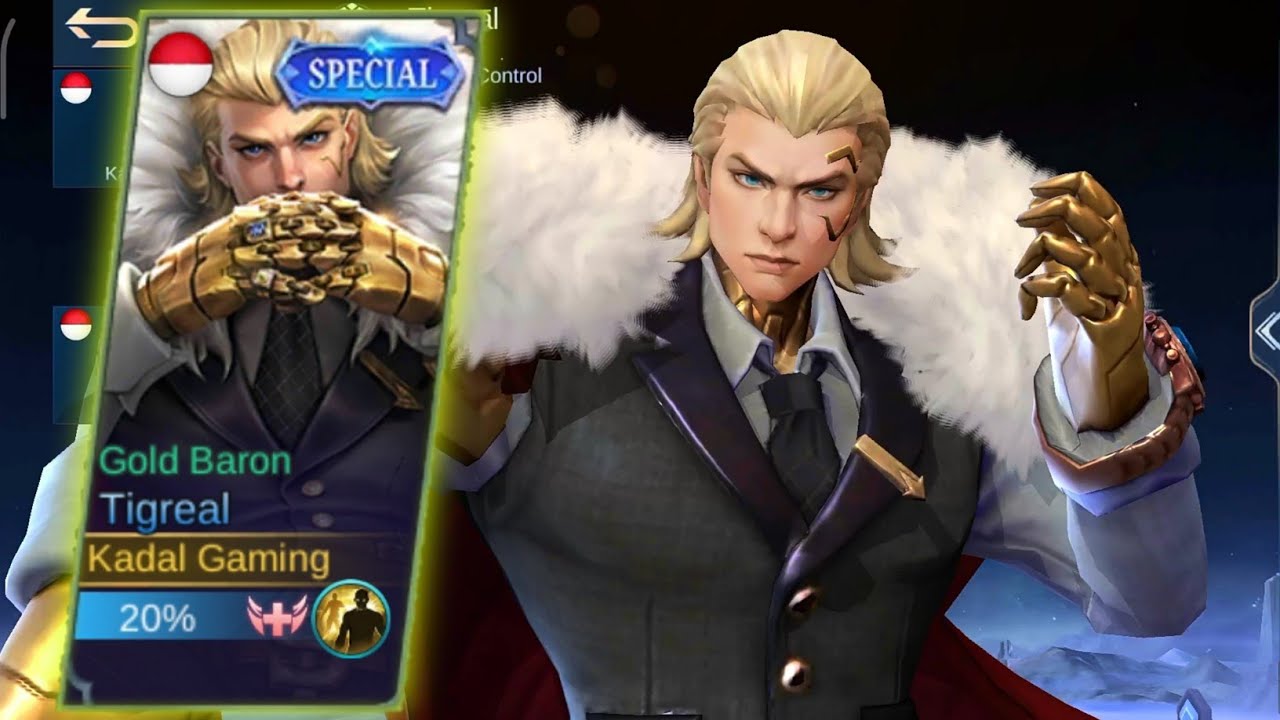 Tigreal Gold Baron | Upcoming skin Collector in August 2021 Mobile