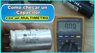 Como probar checar testear Capacitores, con multimetro método técnico exacto capacitor VÍDEO #1 de 2