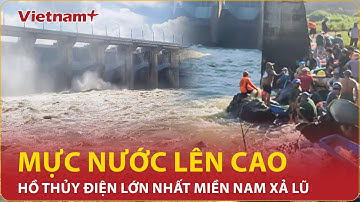 Thủy điện Trị An tiếp tục mở cửa xả nước qua đập tràn đợt 3, cảnh báo nguy cơ ngập lụt |Vietnam Plus