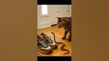 Shocking! Kitten faces off with a snake! Did it actually save the mouse?