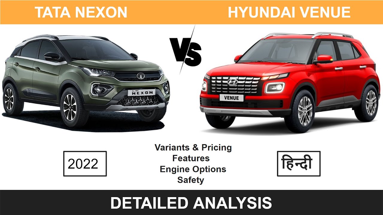 Hyundai Venue Vs Tata Nexon 2022 | Detailed Comparison | Best Compact ...