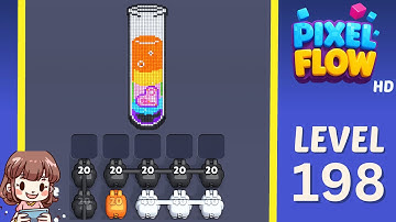 Pixel Flow Level 198 Solution Walkthrough