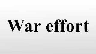 War effort