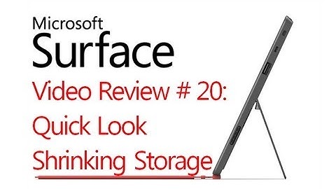 Review # 20: Quick Look Shrinking Storage Capacity - Microsoft Windows Surface RT (Windows 8)