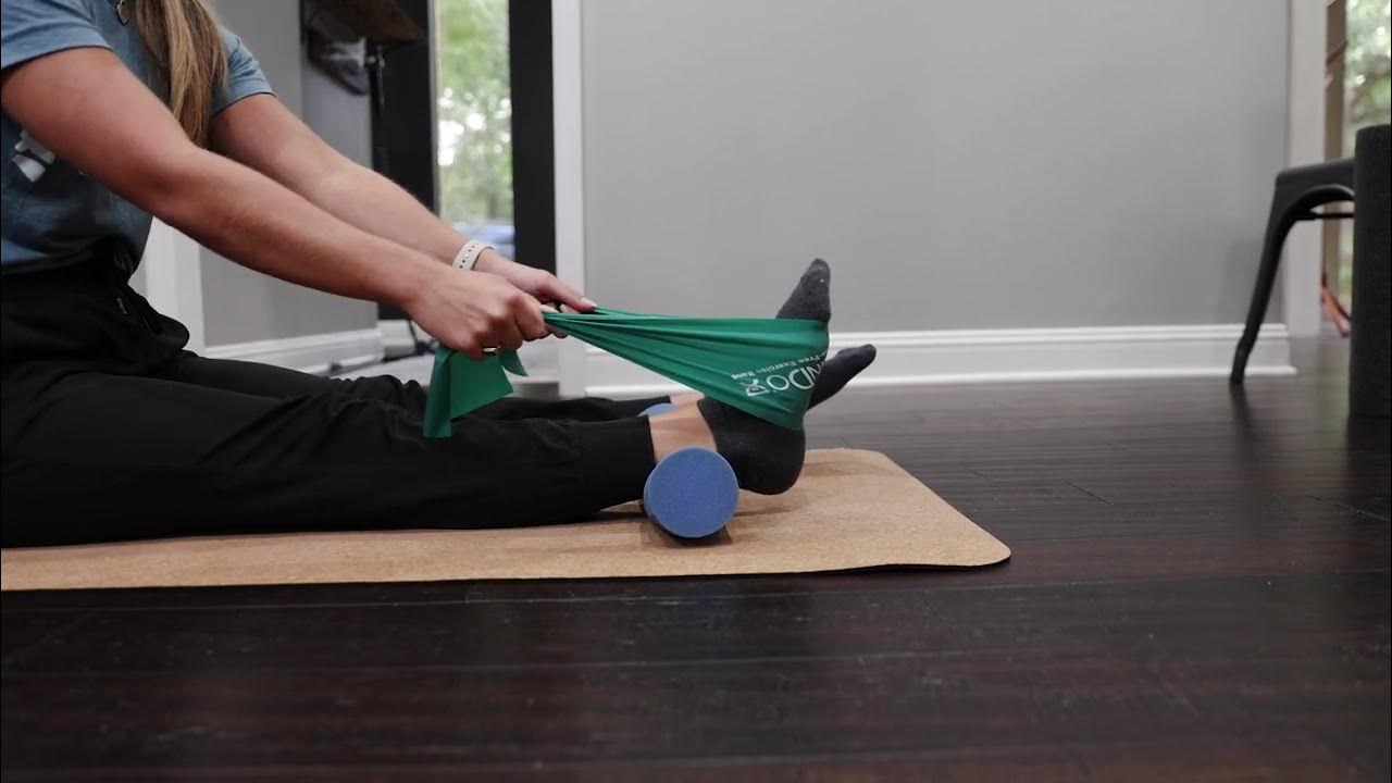 Band calf stretch YouTube