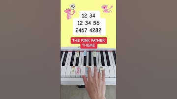 Thumbnail of The Pink Panther Theme (Piano Tutorial) #thepinkpanther #pinkpanther  #pinkpanthertheme