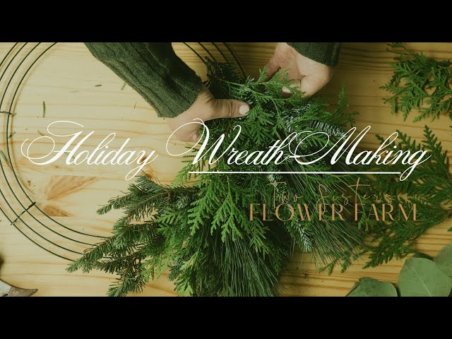 Make your own evergreen wreath - Mud & Bloom