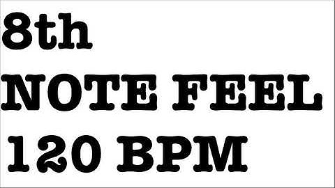 8th NOTE FEEL DRUM BACKING TRACK α -120 BPM-