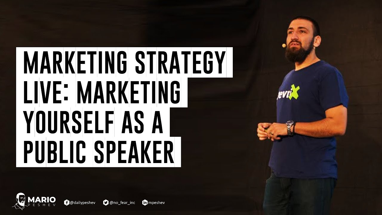 Marketing Strategy Live: Marketing Yourself as a Public Speaker