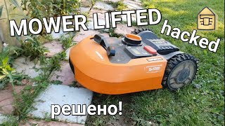 WR155E Solved: MOWER LIFTED error of Worx lawn mower robot. And comparison with the WR142E.