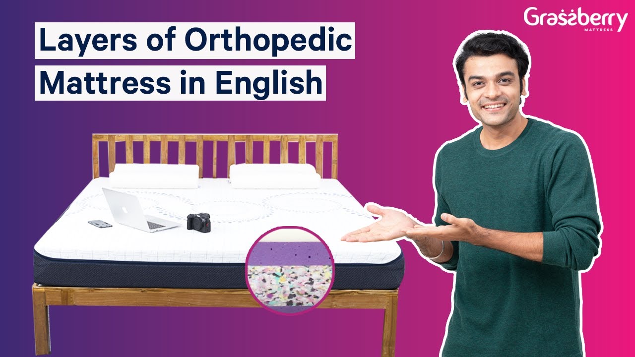 Layers of Orthopedic Spine Care mattress in English 2021 Grassberry