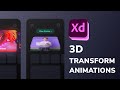 3D Transform Animations in Adobe Xd! | 3D Transform + Auto Animate | Design Weekly